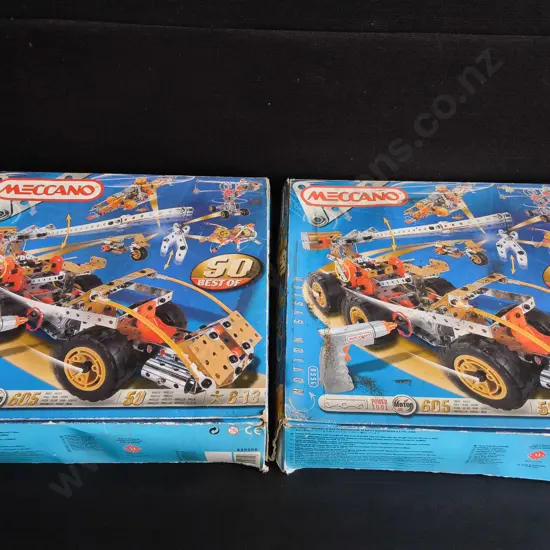 2 BOXES OF MECCANO MOTION SYSTEM 9550 50 BEST OF MODELS CONSTRUCTION SETS