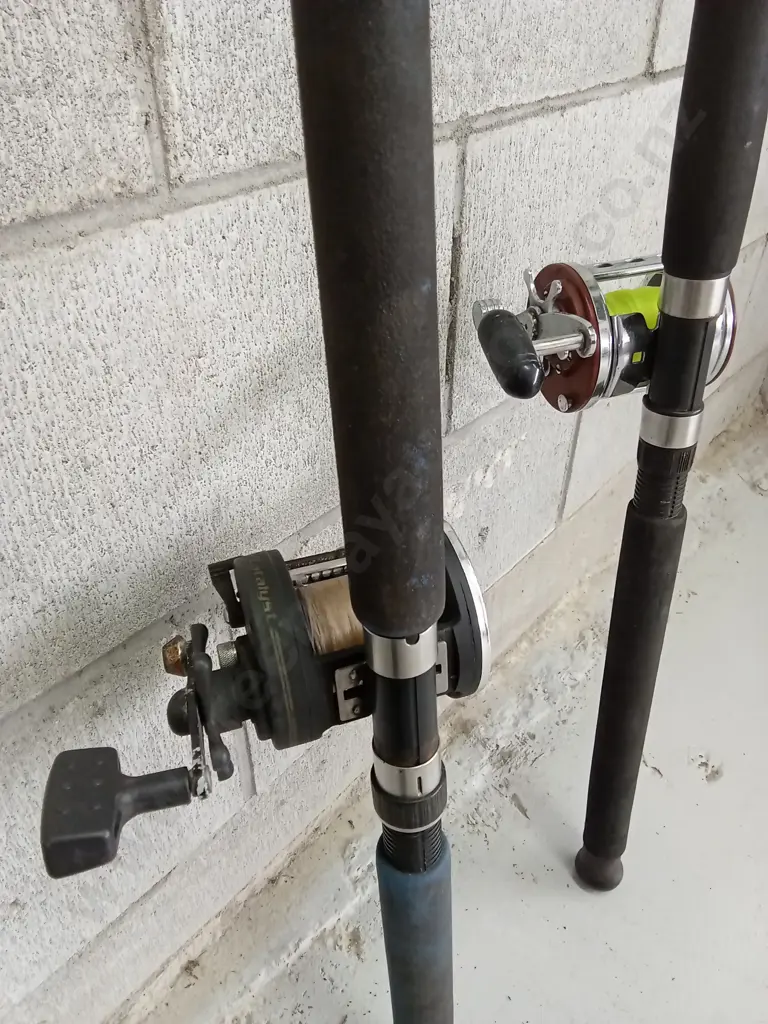 PAIR OF FISHING RODS, HIGHEST IS 214CM Image 1++