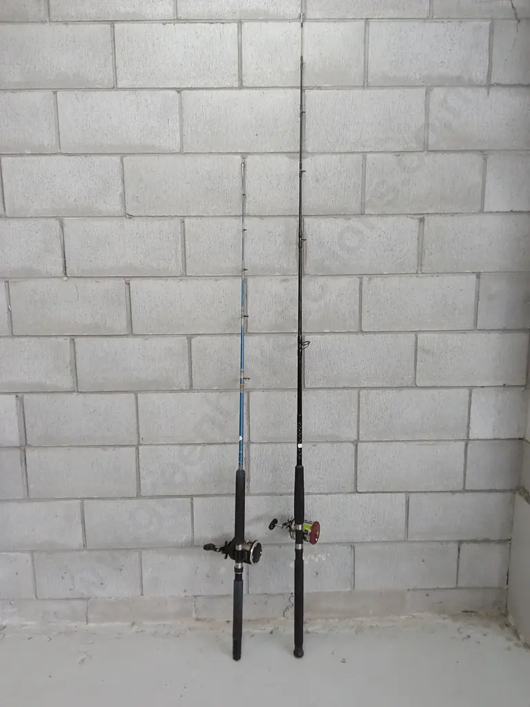 PAIR OF FISHING RODS, HIGHEST IS 214CM Image 1++
