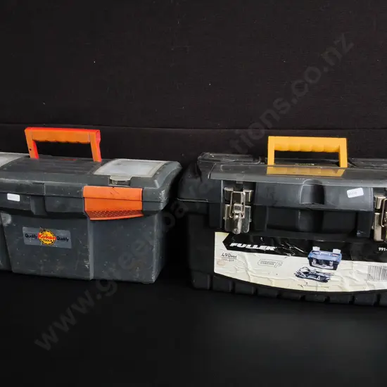 PAIR OF PLASTIC TOOL BOXES