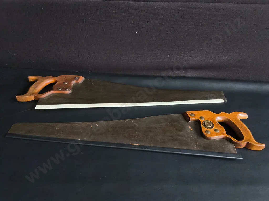 PAIR OF VINTAGE HAND SAWS Image 1++