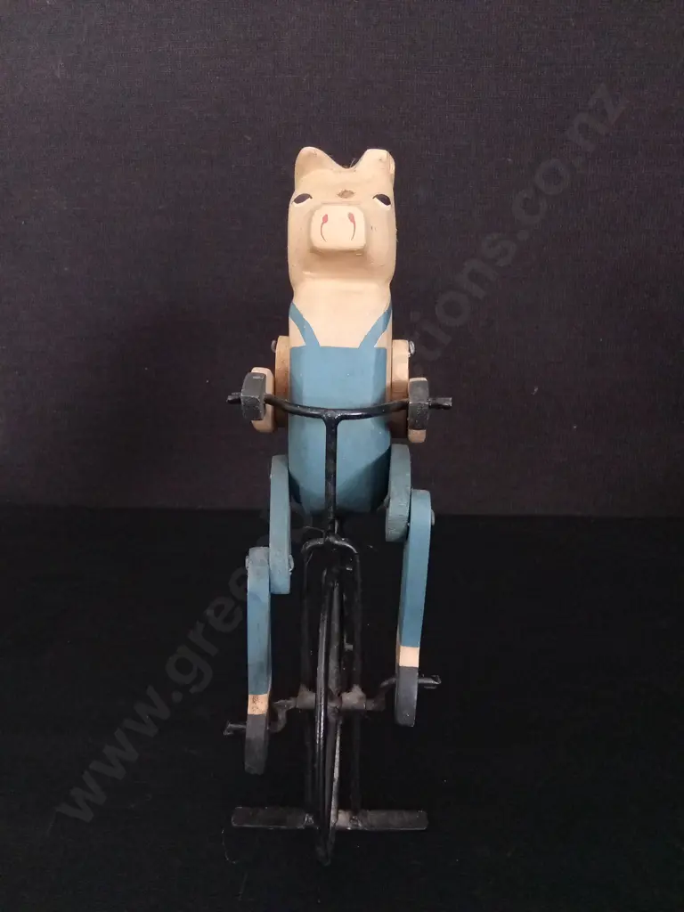 VINTAGE PIG RIDING BIKE H26CM Image 1++