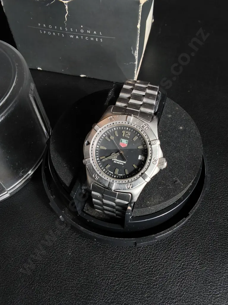 VINTAGE TAG HEUER MODEL WK1210 STAINLESS STEEL MENS DIVERS WRISTWATCH Image 1++