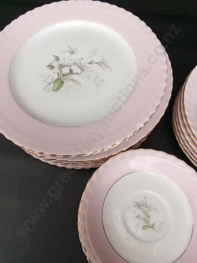 23 PIECESS VINTAGE WESTMINSTER FINE CHINA AUSTRALIA DINNER SET LARGEST DIA 25CM Image 1++