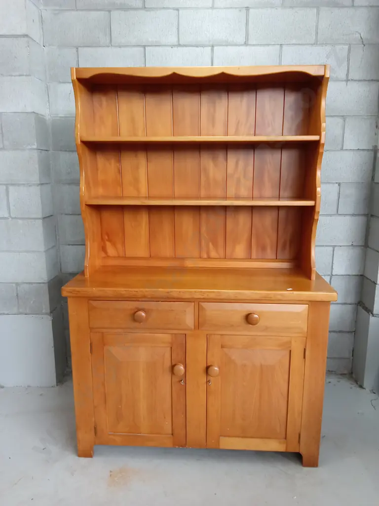 VINTAGE KITCHEN HUTCH DRESSER, H 183CM X W 122CM X D 43CM Image 1++