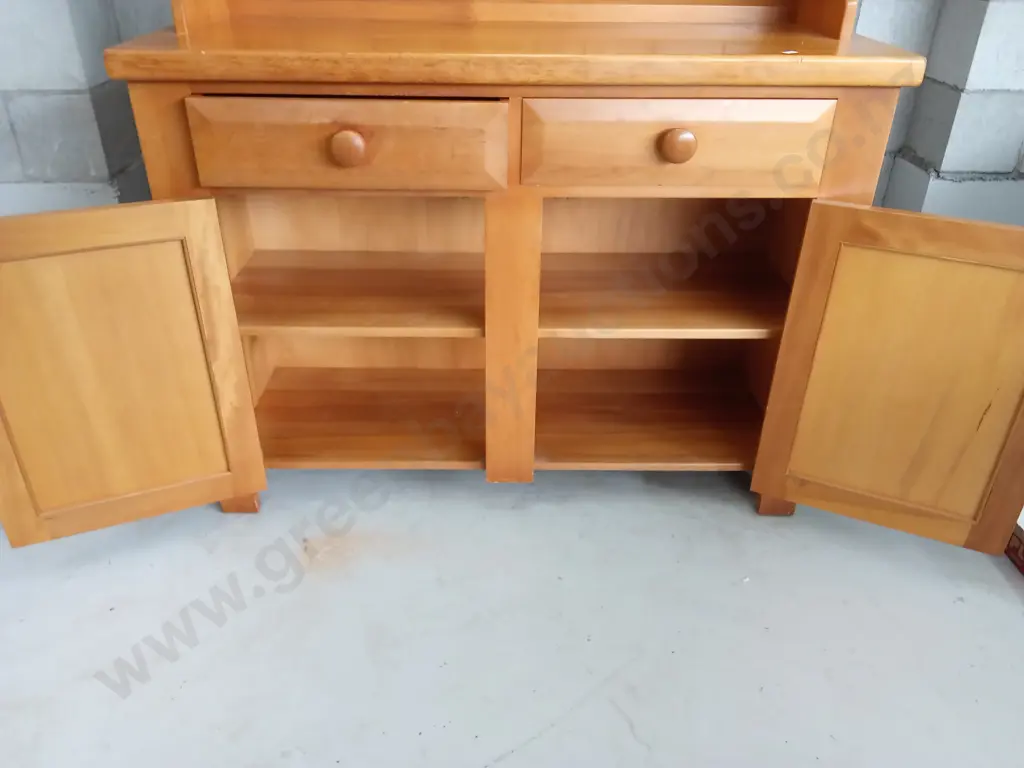 VINTAGE KITCHEN HUTCH DRESSER, H 183CM X W 122CM X D 43CM Image 1++