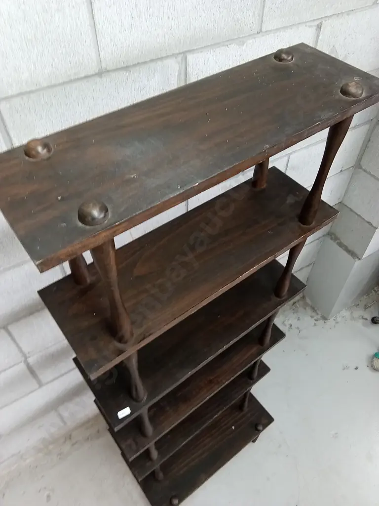 VINTAGE OPEN STACKED SHELF, H 158CM X W 58CM X D 28CM Image 1++