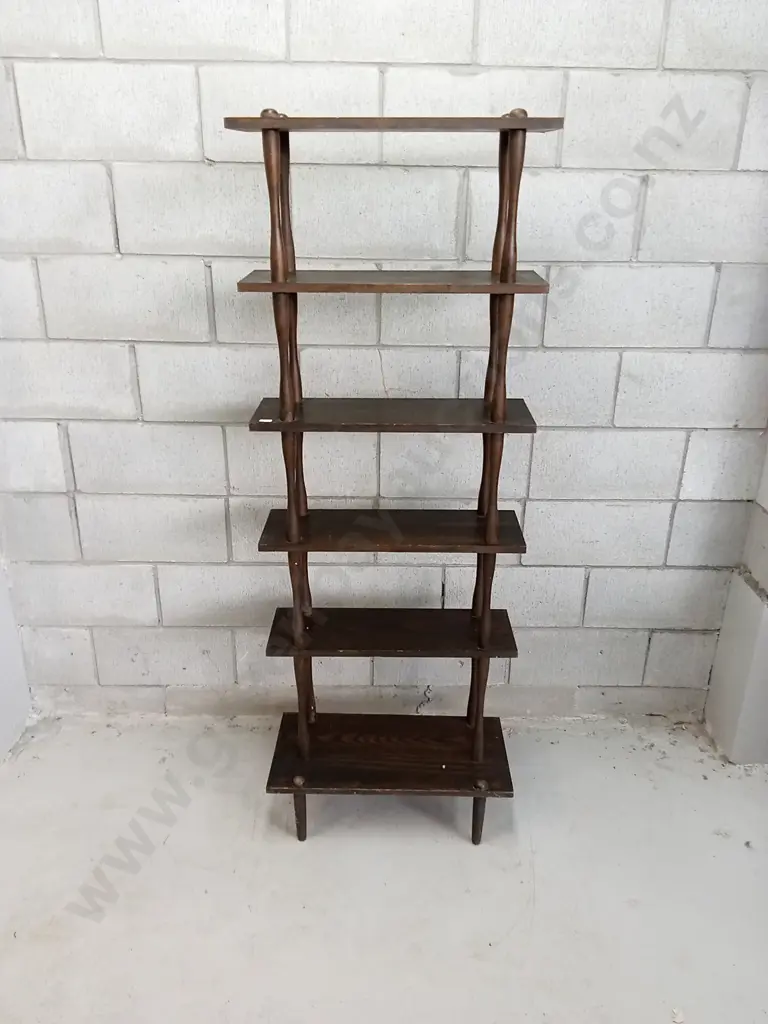 VINTAGE OPEN STACKED SHELF, H 158CM X W 58CM X D 28CM Image 1++