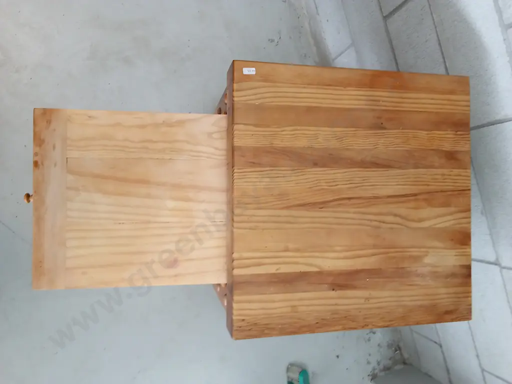BUTCHER'S BLOCK WITH DRAWER AND CHOPPING BOARD, H 89CM X W 55CM X D 55CM Image 1++