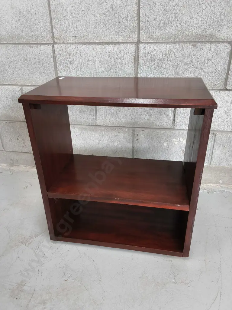 MULTI PURPOSE MAHOGANY FINISH WOODEN STORAGE CABINET, H 62 CM X W 57 CM X D 30 CM Image 1++