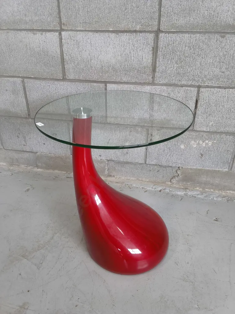 MID CENTURY MODERN "LAVA" TEARDROP SIDE TABLE, H 53 CM Image 1++