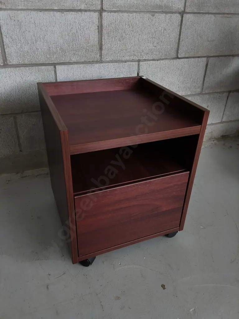 MOBILE BEDSIDE CABINET WITH WHEELS, H 50 CM X W 40 CM X D 40 CM Image 1++