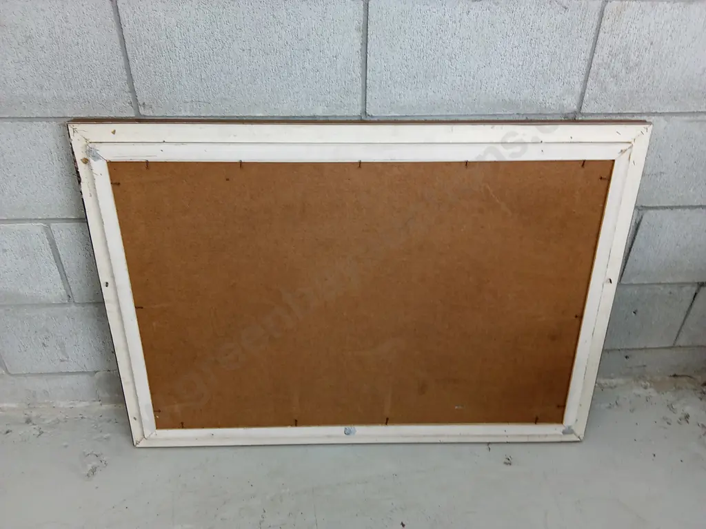 LARGE FRAMED OIL ON CANVAS PAINTING, 102CM X 72CM Image 1++