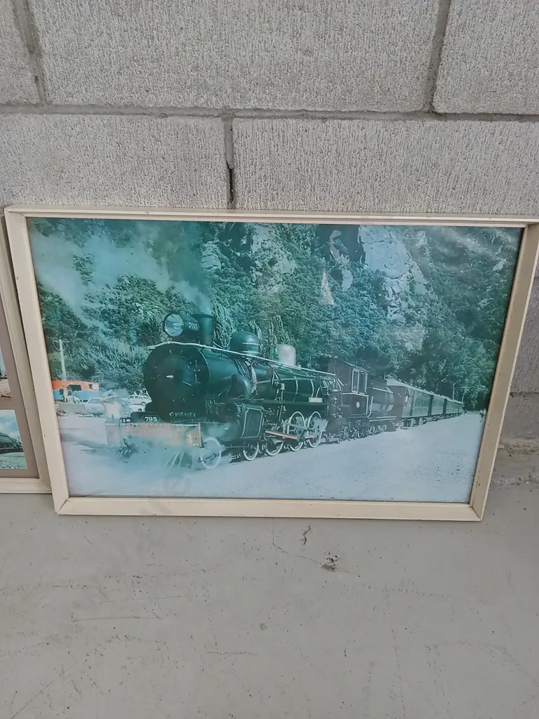 FRAMED NZ TRAIN KINGSTON FLYERS, 60CM X 43CM Image 1++