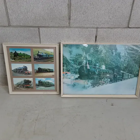 FRAMED NZ TRAIN KINGSTON FLYERS, 60CM X 43CM