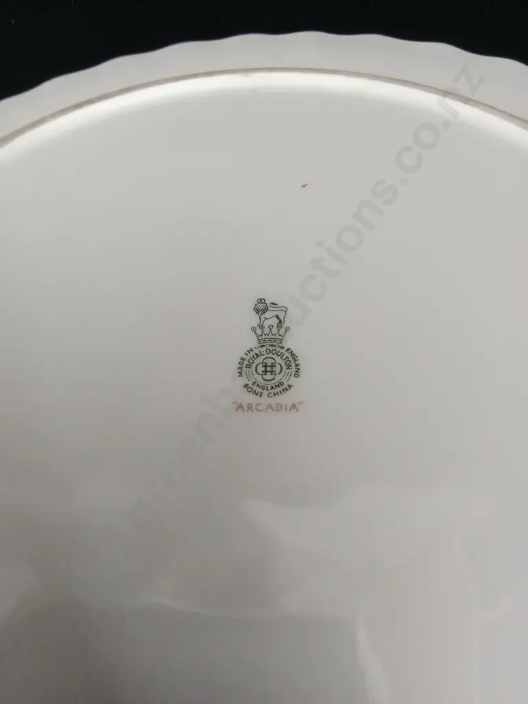 VINTAGE ROYAL DOULTON ARCADIA FINE BONE CHINA PLATE DIA 36CM Image 1++