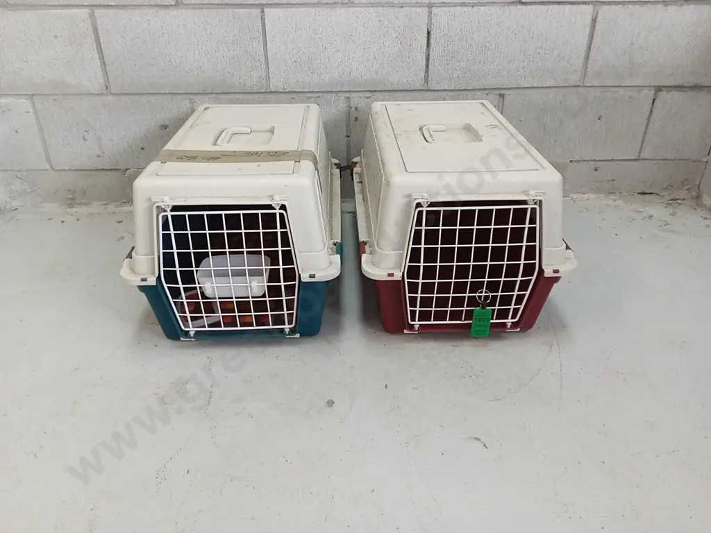 PAIR OF PET TRANSPORT CRATES Image 1++