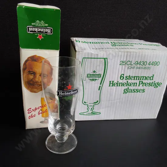 HEINEKEN BEER GLASSES, BOXED