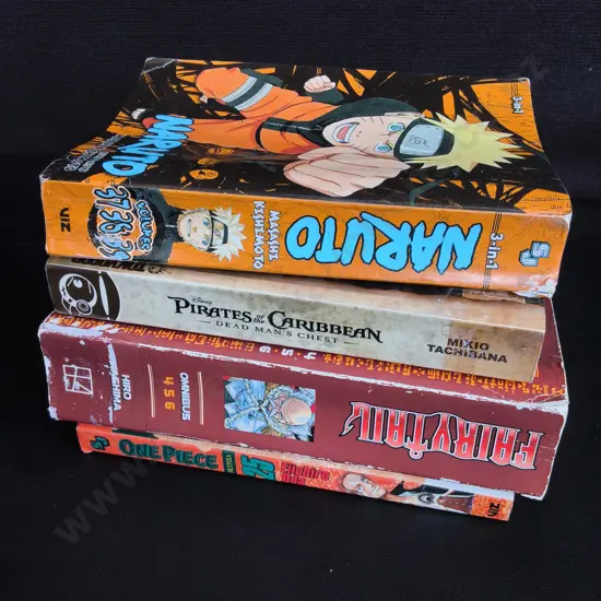 4 BOOKS AND MANGA VOLUMES