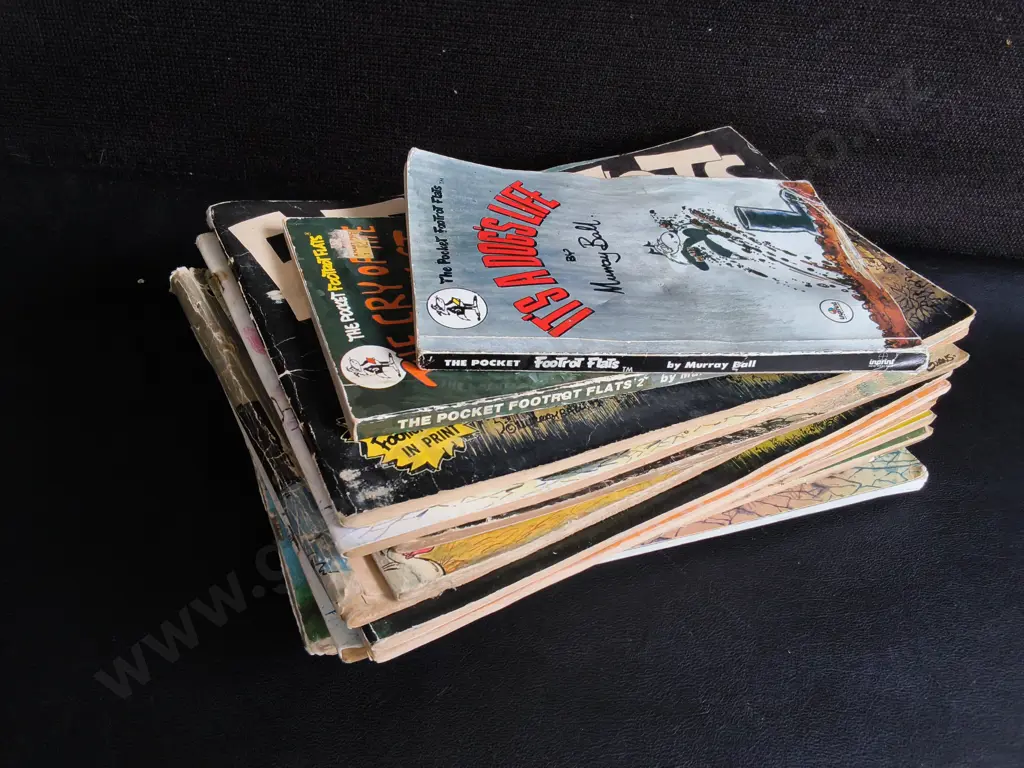 COLLECTION OF VINTAGE FOOTROT FLATS COMIC BOOKS AND POCKET BOOKS BY MURRAY BALL Image 1++