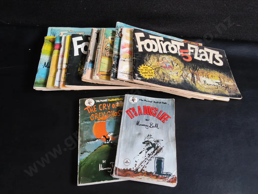 COLLECTION OF VINTAGE FOOTROT FLATS COMIC BOOKS AND POCKET BOOKS BY MURRAY BALL Image 1++