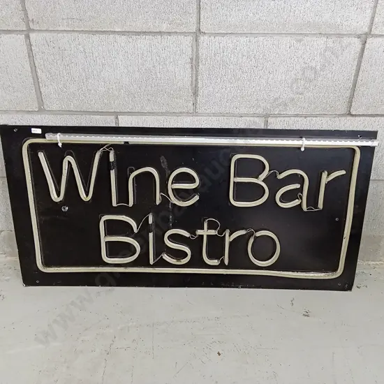 VINTAGE WINE NEON SIGN, 100CM X 50CM