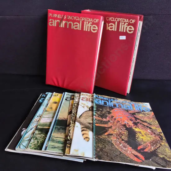VINTAGE COLLECTION OF PURNELL'S ENCYCLOPEDIAS OF ANIMAL LIFE, BINDERS AND MAGAZINES