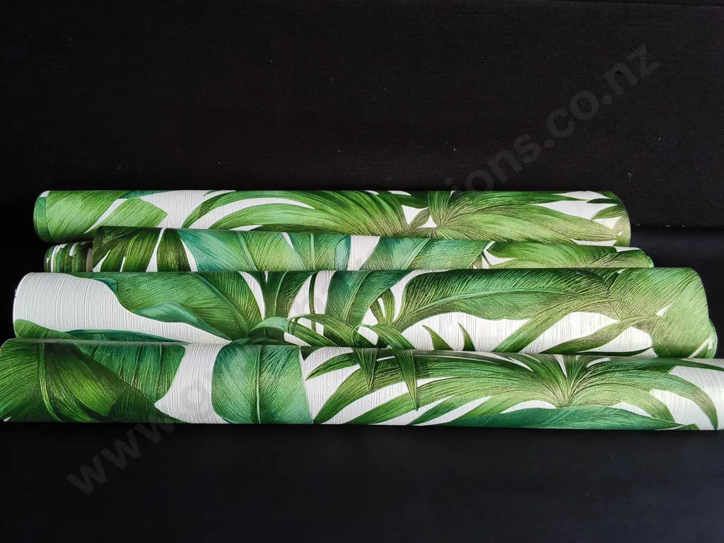 4 ROLLS OF BOTANICAL WALLPAPER, W 70 CM Image 1++
