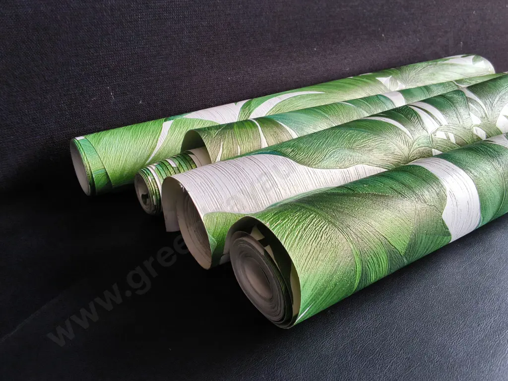 4 ROLLS OF BOTANICAL WALLPAPER, W 70 CM Image 1++
