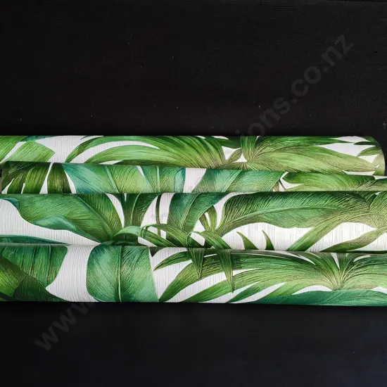 4 ROLLS OF BOTANICAL WALLPAPER, W 70 CM