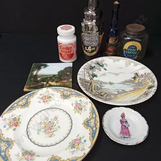 MIX OF VINTAGE ITEMS TALLEST H23CM