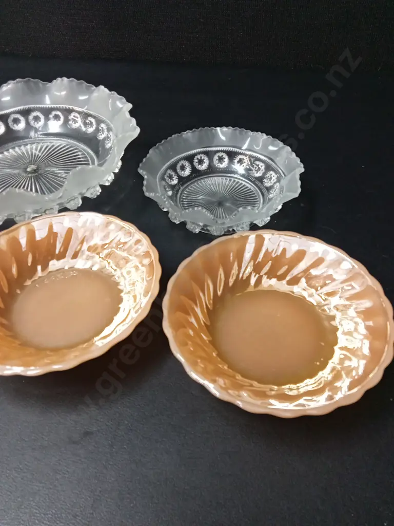 5 GLASS DISHES, 3 ANCHOR HOCKING DIA 12.5CM Image 1++
