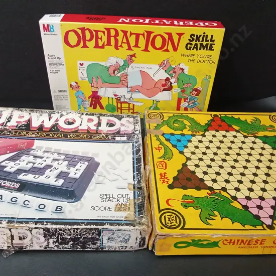 3 VINTAGE BOARDGAMES