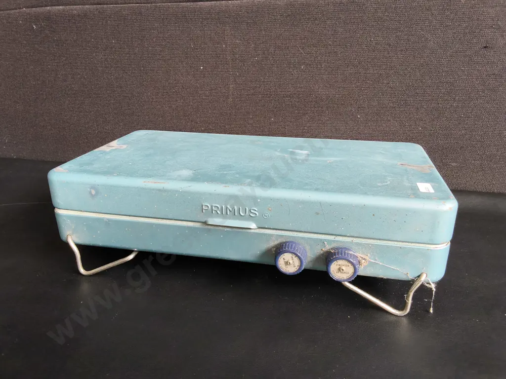 PRIMUS MODEL 2063 TWO BURNER PORTABLE GAS CAMPING STOVE Image 1++