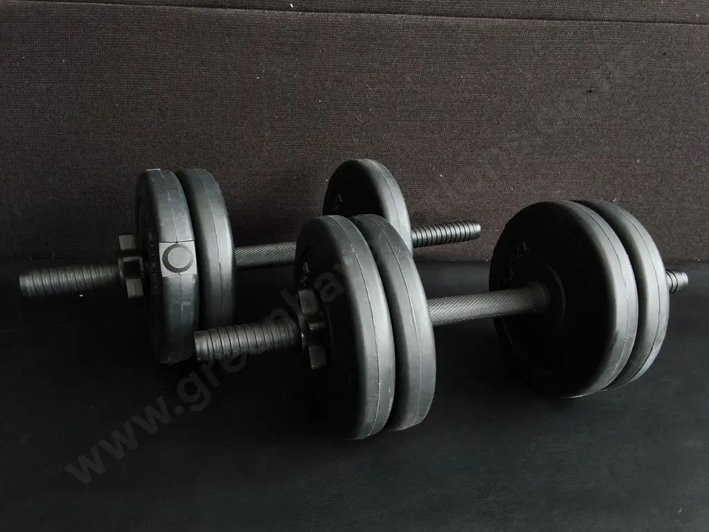 PAIR OF ADJUSTABLE SPINLOCK DUMBELLS Image 1++