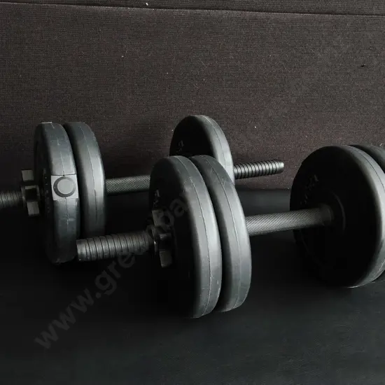 PAIR OF ADJUSTABLE SPINLOCK DUMBELLS