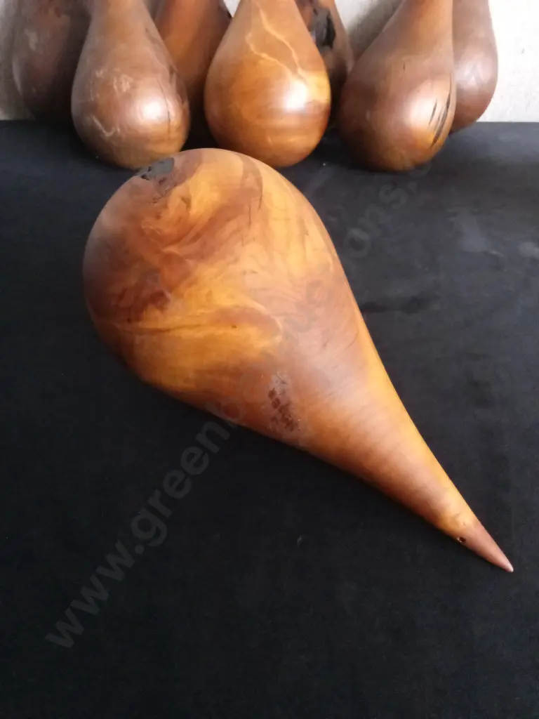 VINTAGE LONGLINE FISHING FLOATS, TRADITIONALLY HAND TURNED FROM WOOD Image 1++
