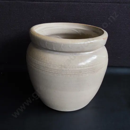 GLAZED CERAMIC PLANT POT, H 26 CM