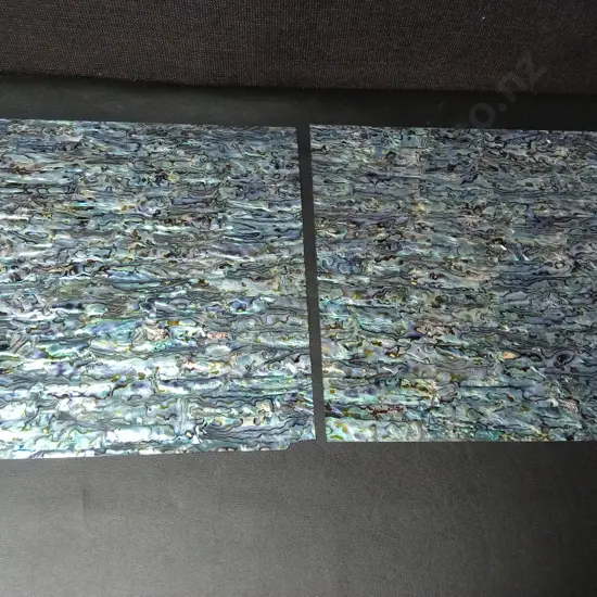 2 SHEETS OF GENUINE PĀUA SHELL 30CM X 30CM