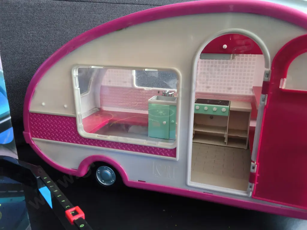 TOYS, DOLL CARAVAN AND TABLE AIR HOCKEY Image 1++