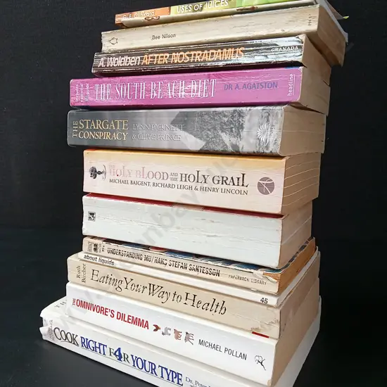 13 NUTRITION/ FOOD BOOKS