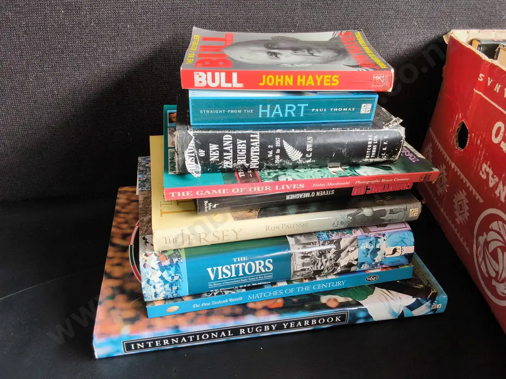 COLLECTION OF RUGBY BOOKS Image 1++
