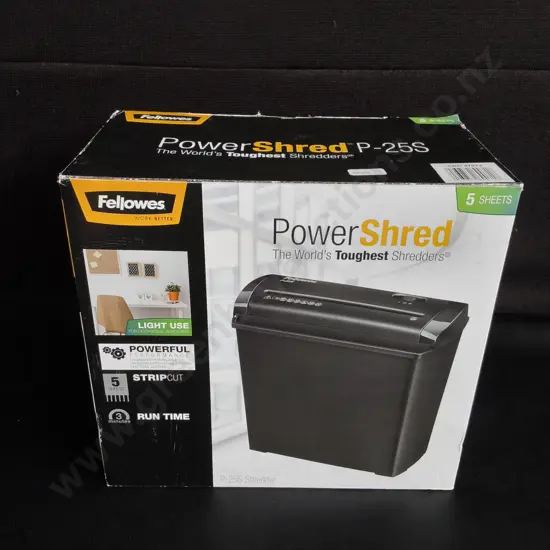 POWERSHRED PAPER SHREDDER BOXED