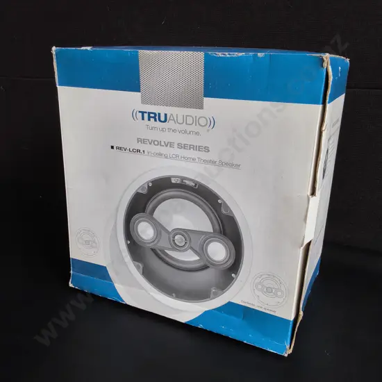 TRUAUDIO REVOLVE SERIES LCR HOME THEATER SPEAKER BOXED