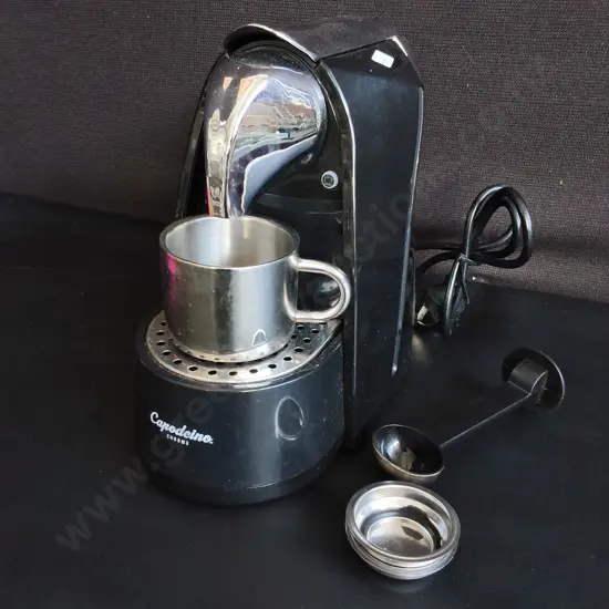 CAPODCINO CHROME CAPSULE COFFEE MACHINE