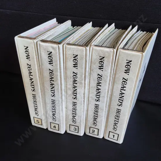 VINTAGE NEW ZEALAND'S HERITAGE BINDERS VOL 1-5