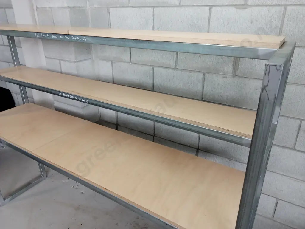 METAL FRAMED STORAGE SHELVES, H 159CM X W 212CM X D 50CM Image 1++