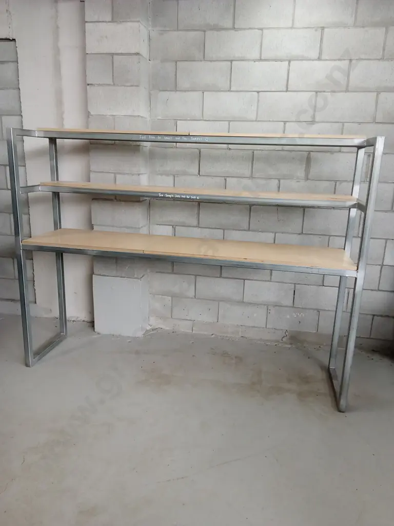 METAL FRAMED STORAGE SHELVES, H 159CM X W 212CM X D 50CM Image 1++