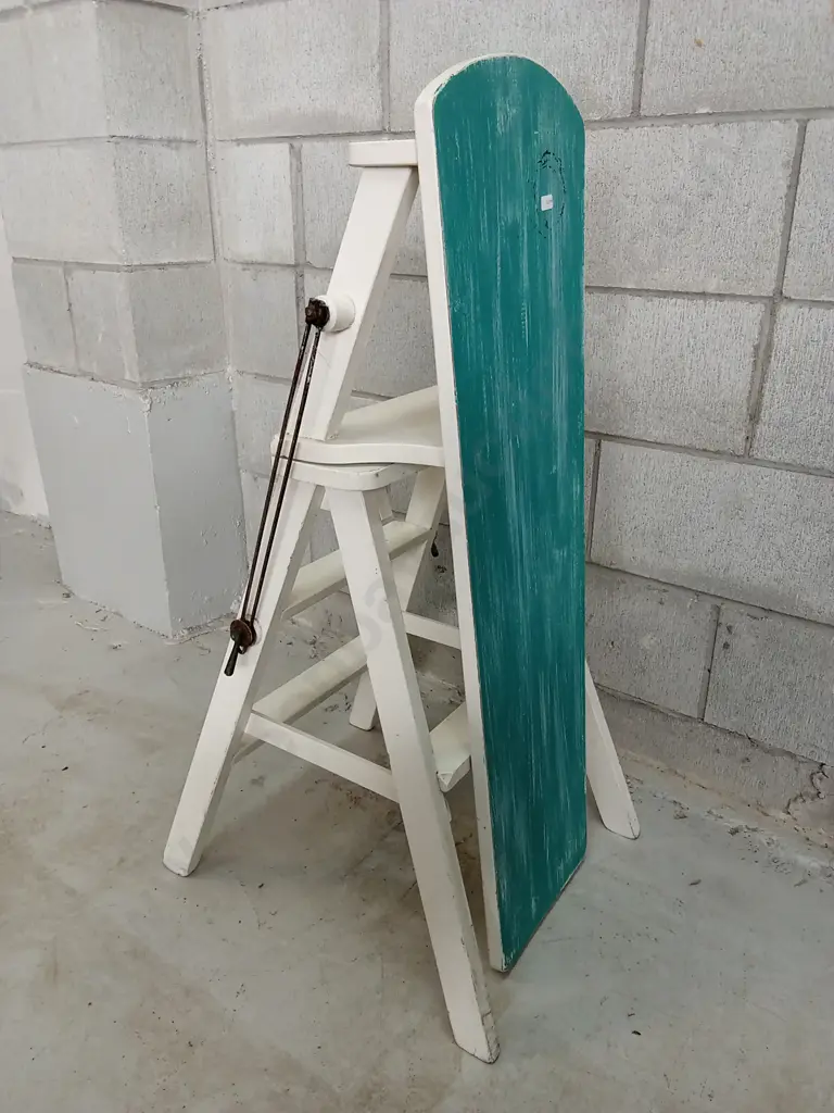 VINTAGE FOLDING WOODEN TABLE, H 80CM X W 94CM X D 41CM Image 1++