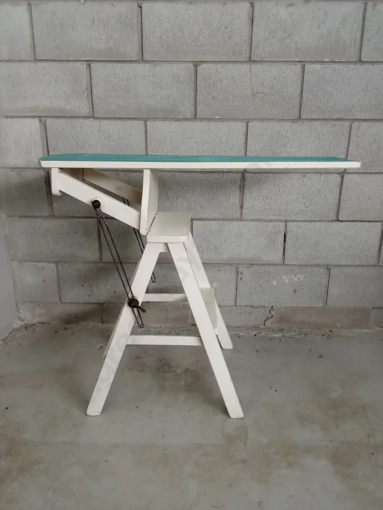 VINTAGE FOLDING WOODEN TABLE, H 80CM X W 94CM X D 41CM Image 1++